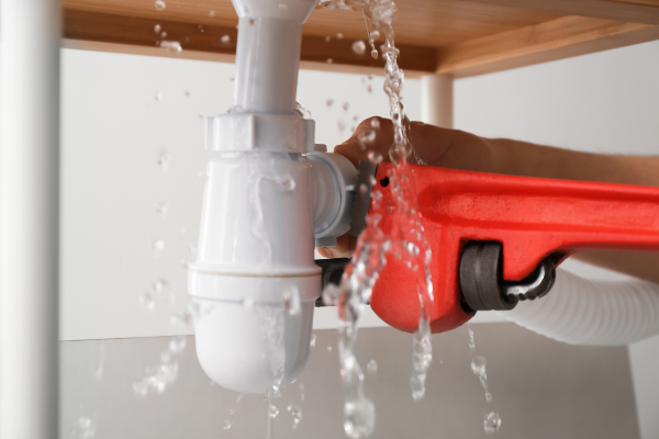 Leak under sink.
